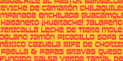Almuerzo Font Poster 4