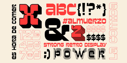 Almuerzo Font Poster 2