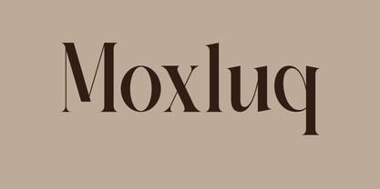 Moxluq Font Poster 1