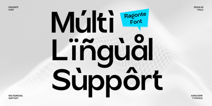 Ragonte Font Poster 10