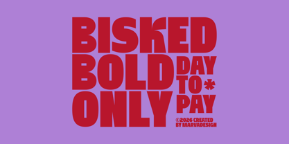 Bisked Font Poster 2