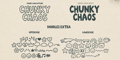 Chunky Chaos Font Poster 5