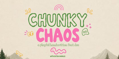 Chunky Chaos Font Poster 1