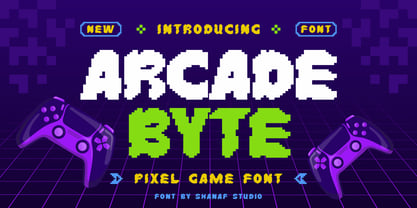 Arcade Byte Font Poster 1