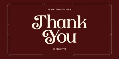 Aigos Font Poster 15