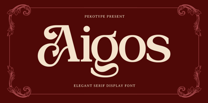Aigos Font Poster 1