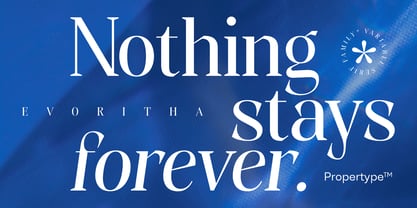 Evoritha Font Poster 13