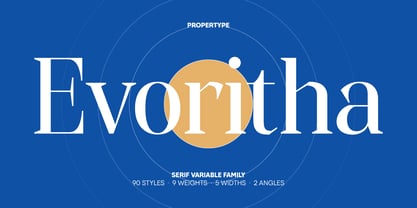 Evoritha Font Poster 1