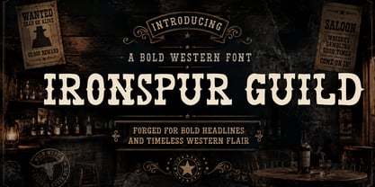 Ironspur Guild Font Poster 1