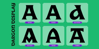 Dargon Font Poster 2