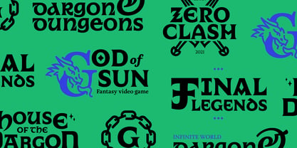 Dargon Font Poster 5