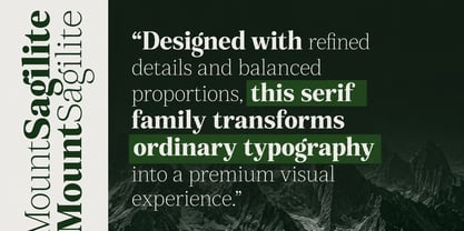 Mount Sagilite Font Poster 8