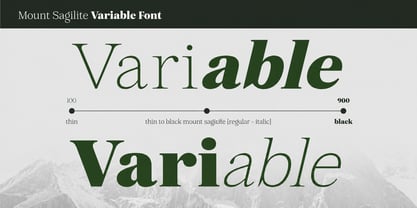 Mount Sagilite Font Poster 9