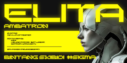 Xeonic Font Poster 7