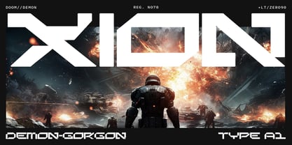 Xeonic Font Poster 6