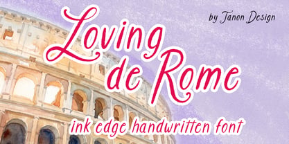 Loving De Rome Font Poster 1