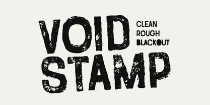 Void Stamp Font Poster 1