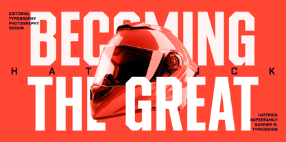 Hattrick Font Poster 3