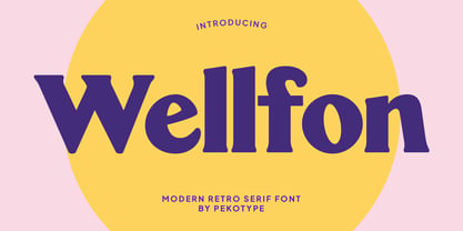 Wellfon Font Poster 1