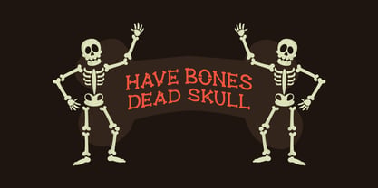 Deadbone Font Poster 3