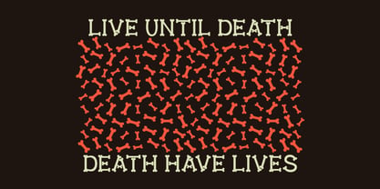Deadbone Font Poster 5