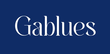 Gablues Font Poster 1