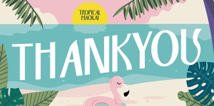 Tropical Maokai Font Poster 14
