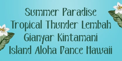 Tropical Maokai Font Poster 5