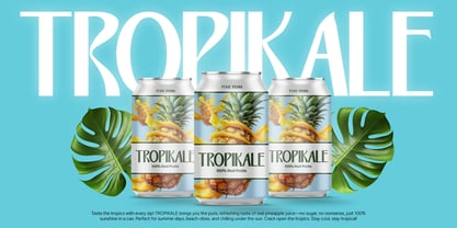 Tropical Maokai Font Poster 8