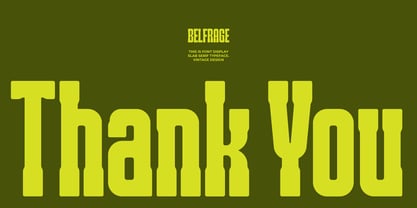 Belfrage Font Poster 10