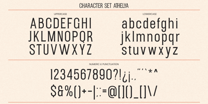 Athelya Font Poster 9