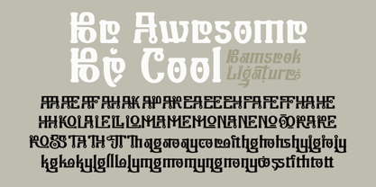 Bamseok Font Poster 11