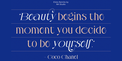 Elisto Remilio Font Poster 6