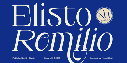 Elisto Remilio Font Poster 2