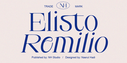 Elisto Remilio Font Poster 12