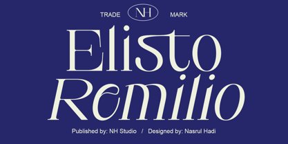 Elisto Remilio Font Poster 1