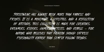 Nafigator Black Font Poster 14