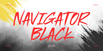 Nafigator Black Font Poster 1