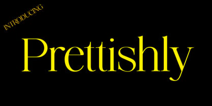 Prettishly Font Poster 1
