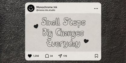 Wobble Ink Font Poster 6