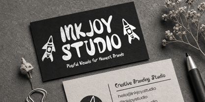 Wobble Ink Font Poster 5