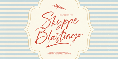 Skyppe Blastingo Font Poster 1