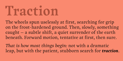 Traction Font Poster 3