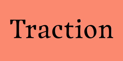 Traction Font Poster 1