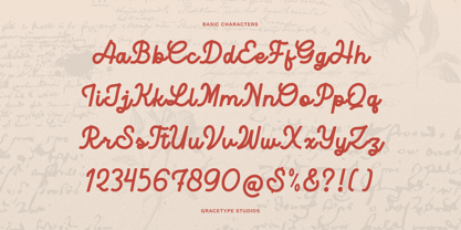 Harfiola Font Poster 3