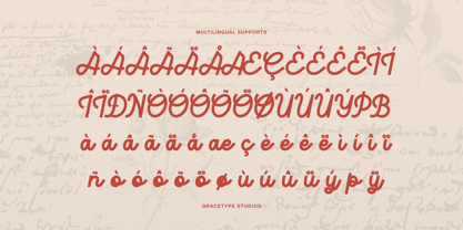 Harfiola Font Poster 4
