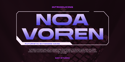 Noa Voren Font Poster 1