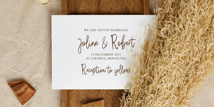 Sure Thing Signature Font Poster 5