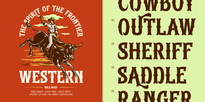 Bechon Spurs Font Poster 3