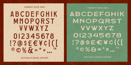 Fairmont Ridge Font Poster 10